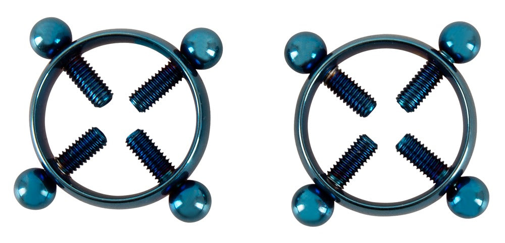 One size Blue Nipple clamps Jewellery BAD KITTY