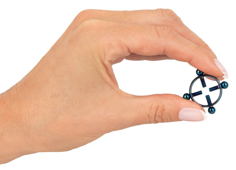 One size Blue Nipple clamps Jewellery BAD KITTY