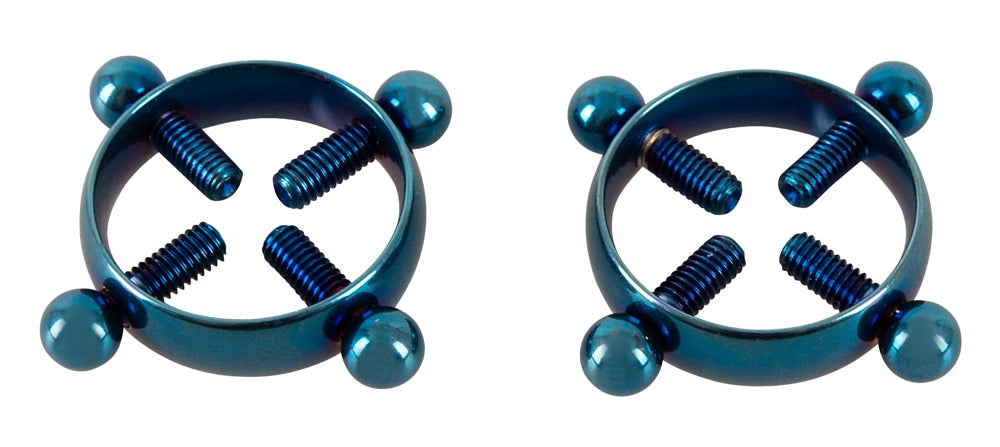 One size Blue Nipple clamps Jewellery BAD KITTY