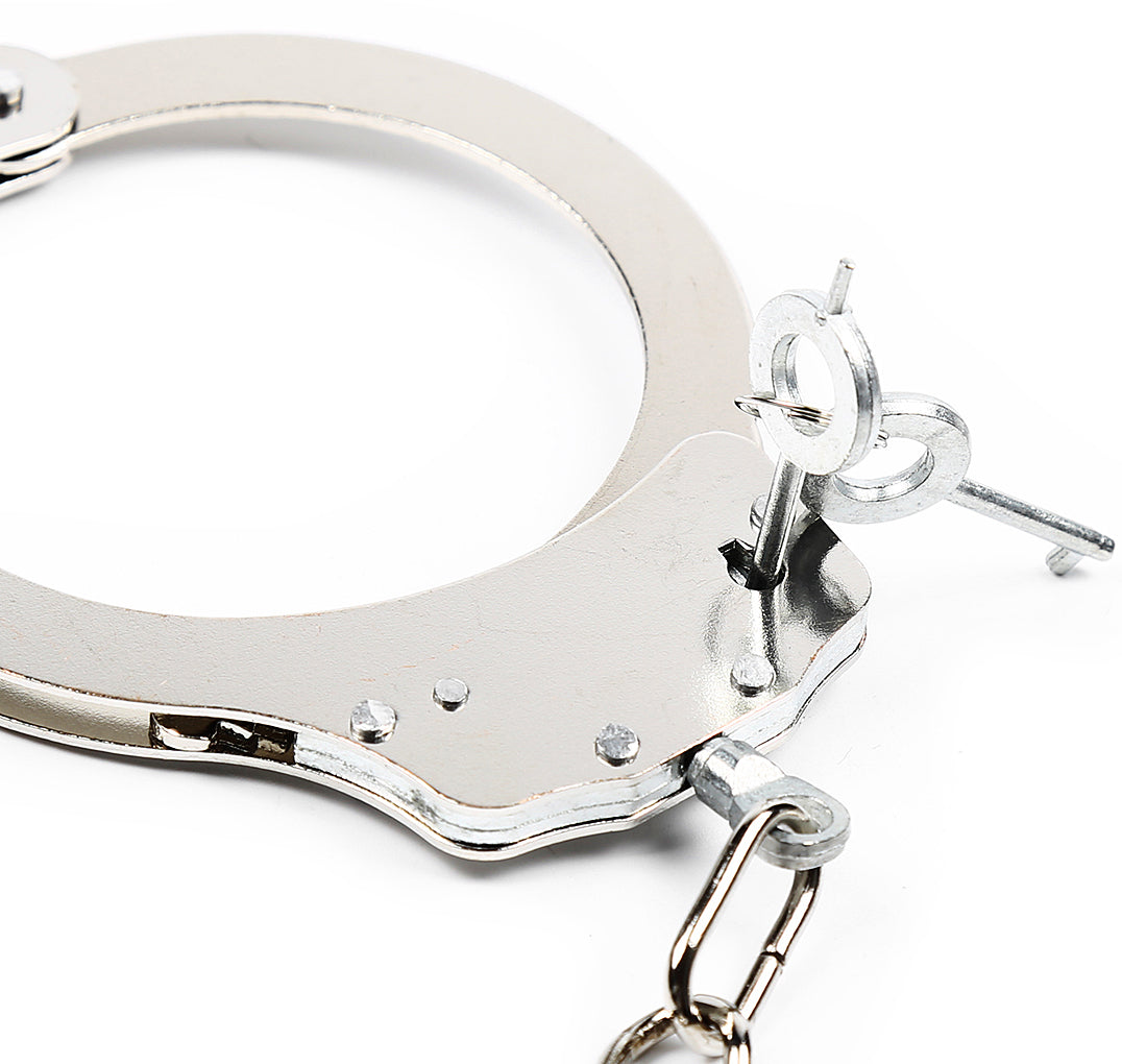 Naughty Toys Large adjustable metal ankle and wrists cuffs with locks - image 5