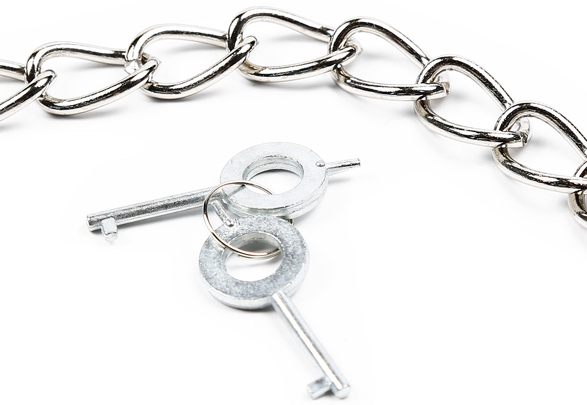 Naughty Toys Large adjustable metal ankle and wrists cuffs with locks - image 4