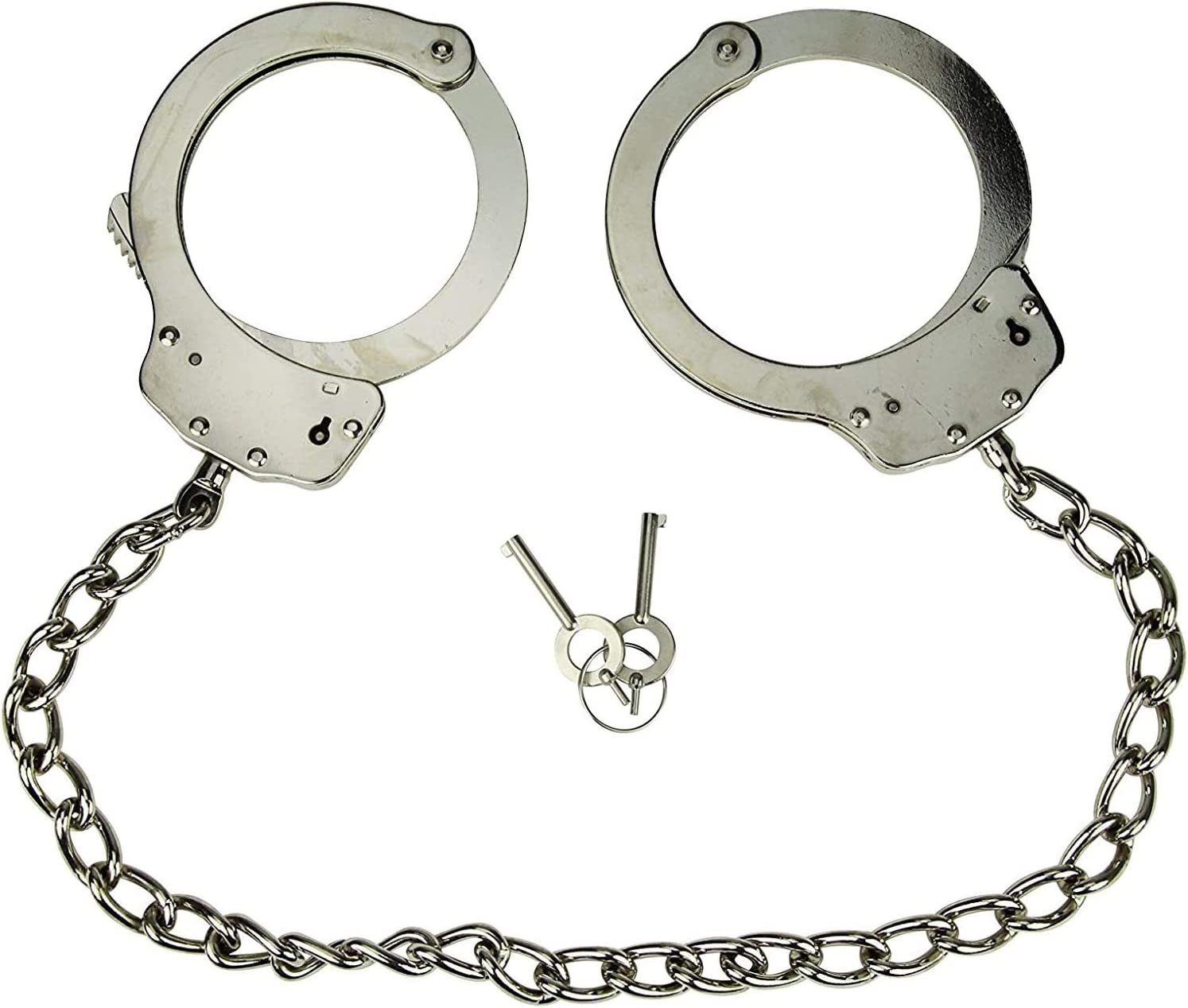 Naughty Toys Large adjustable metal ankle and wrists cuffs with locks - image 8