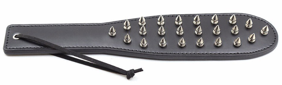 Leather Paddle Slapper with Spikes - image 8