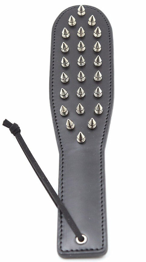 Leather Paddle Slapper with Spikes - image 7