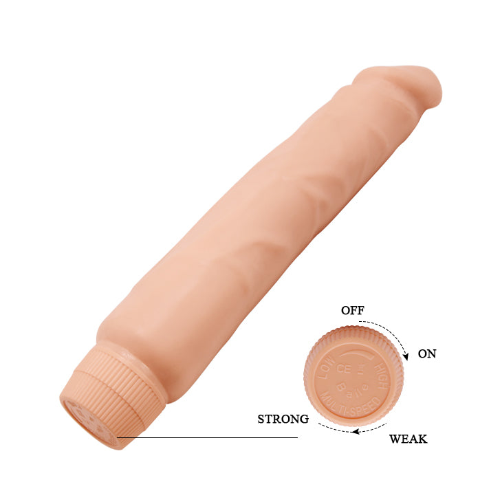 Soft skin vibrating penis dildo Barbara 25 cm - image 3