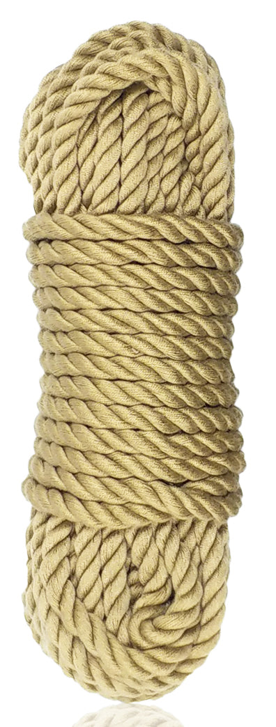 Naughty Toys soft nylon BDSM rope Beige 10 Meters - image 3