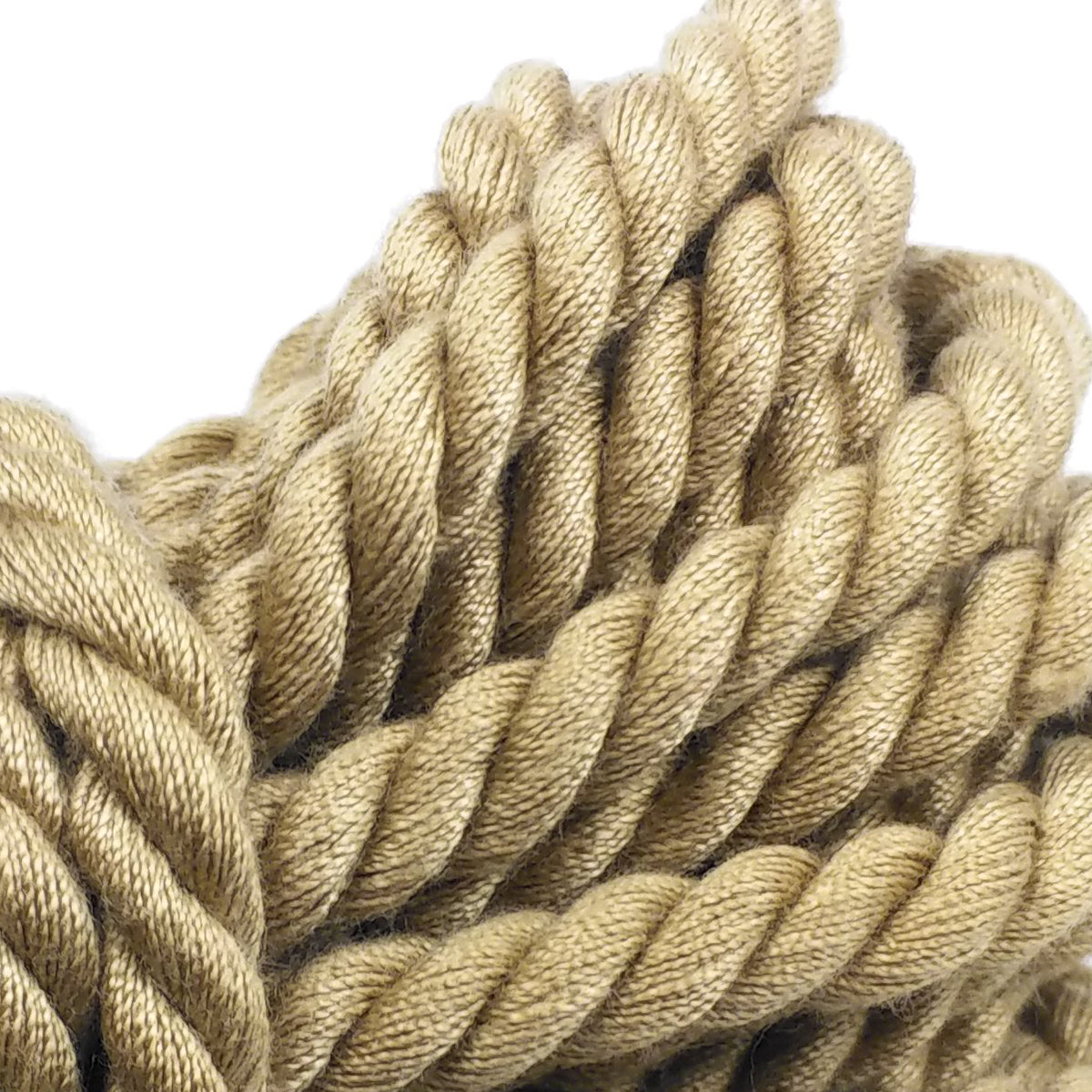 Naughty Toys soft nylon BDSM rope Beige 10 Meters Δευτερεύουσα εικόνα προϊόντος