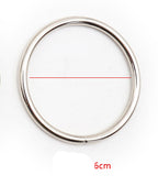 Silver metal Ring XLarge Ø 6 cm - image 4