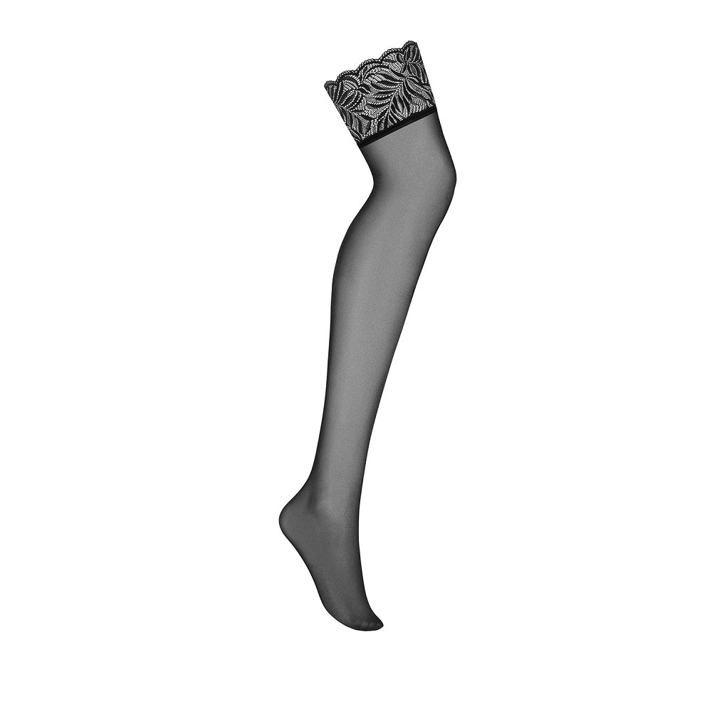 Obsessive Contica Black Lacy Stockings