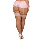 Obsessive Plus Size Girlly Pink Lacy Stockings - image 3