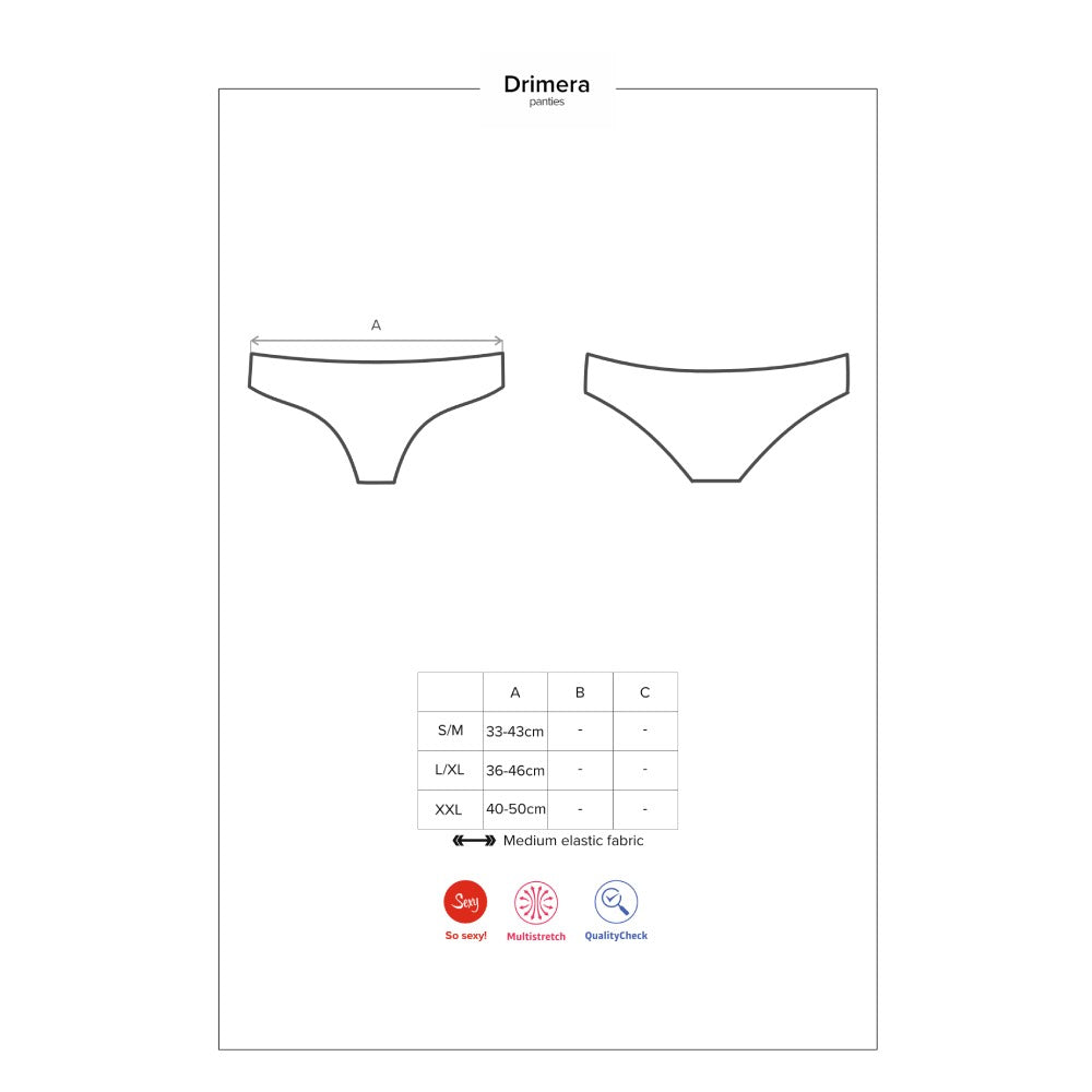 Obsessive Plus Size Drimera Panties With Sexy Cut Blue - image 5