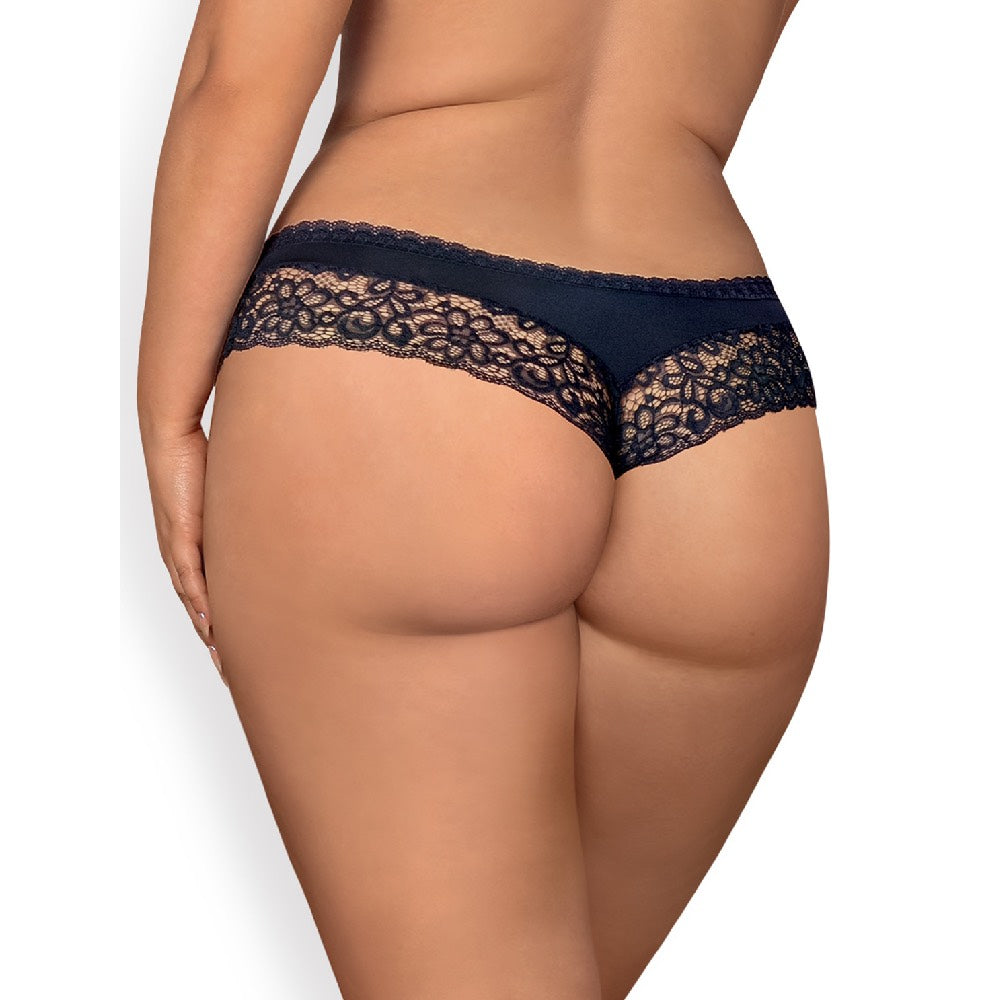 Obsessive Plus Size Drimera Panties With Sexy Cut Blue - image 2