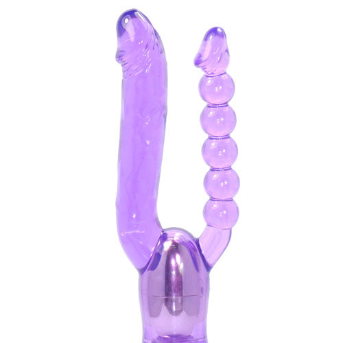 Double Pleasure Dual Penetration Vibrator 27x2.5 cm - image 3