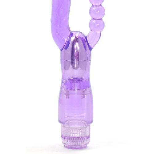 Double Pleasure Dual Penetration Vibrator 27x2.5 cm