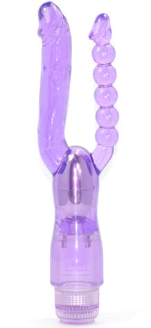 Double Pleasure Dual Penetration Vibrator 27x2.5 cm