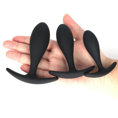TOYBOY Black Silicone T-Base Butt Plug SET - image 2