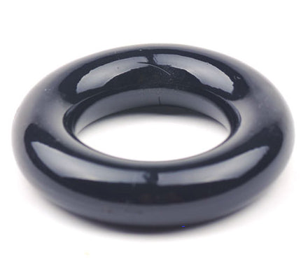 Thick &amp; Stretchy jelly soft Cock Ring BLACK - image 3
