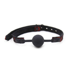 Naughty Toys Black Ball Gag with Lacy Strap - image 4