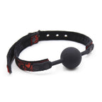 Naughty Toys Black Ball Gag with Lacy Strap - image 2