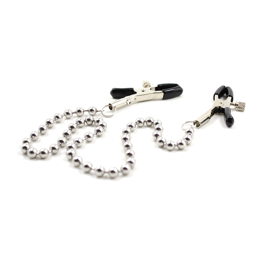 Naughty Toys Beaded Chain Nipple Clamps - image 2