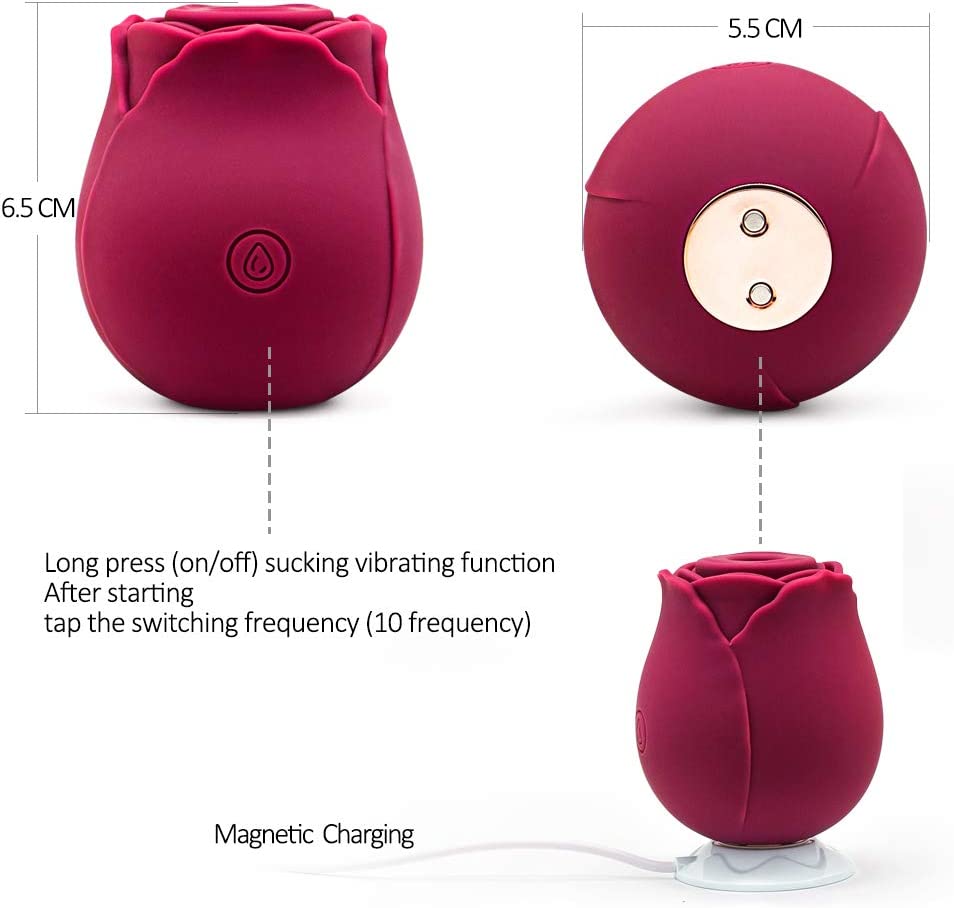 TOYBOX Secret Red Roza Plus Air Wave Clitoral suction stimulator - image 9