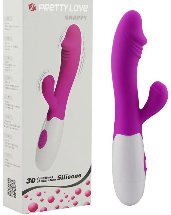 Pretty Love Snappy silicone rabbit vibrator 19 X 3,2 cm - image 6