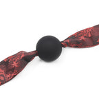 Naughty Toys Red Satin Ribbon Tie Ball Gag - image 3