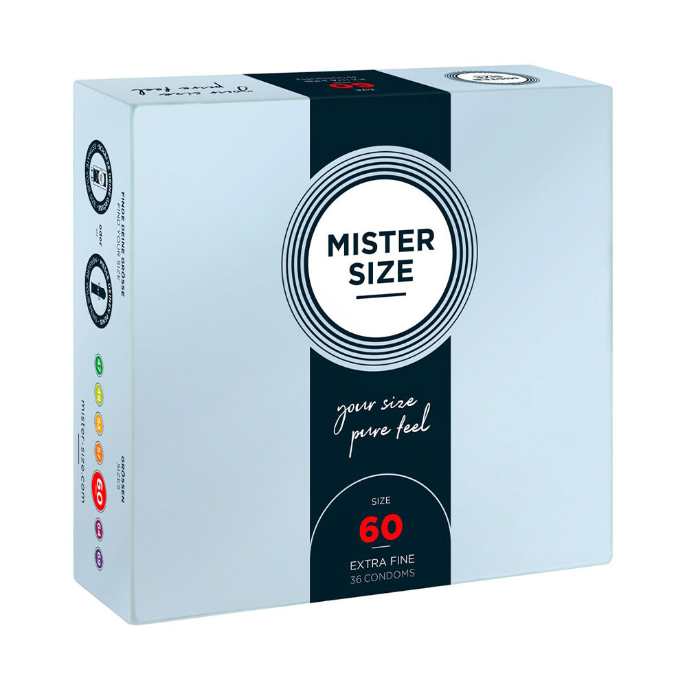 Mister Size 60 mm Condoms 36 Pieces Κύρια εικόνα προϊόντος