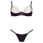 Cottelli Shelf Bra and String with Chain