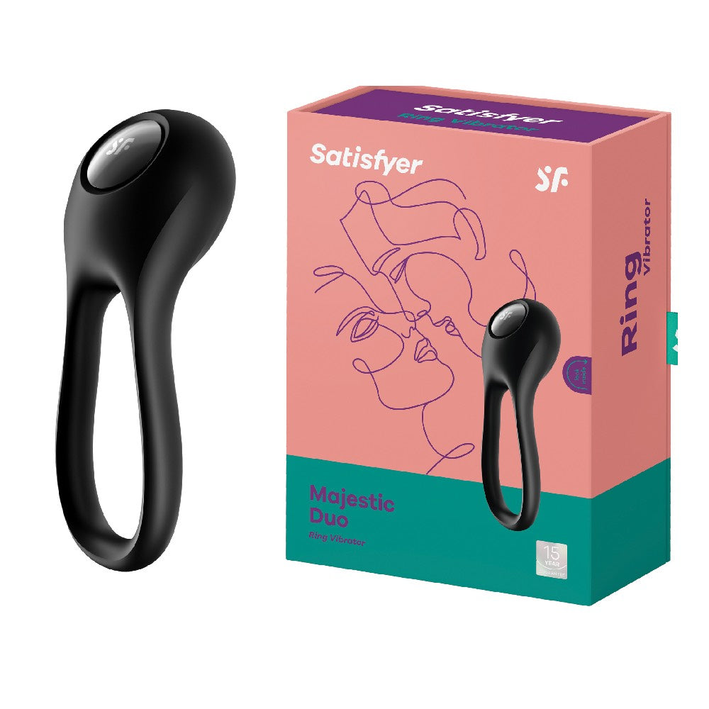 Satisfyer Majestic Duo Cock ring Vibrator Black