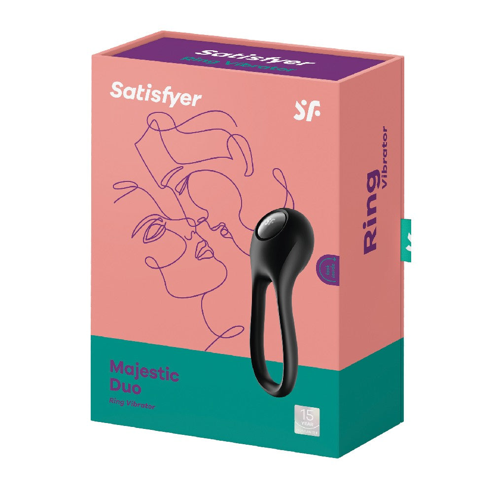 Satisfyer Majestic Duo Cock ring Vibrator Black Δευτερεύουσα εικόνα προϊόντος