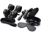 Greek Lovers BDSM Bondage BLACK Set of 10 Accessories