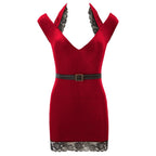 Cottelli Naughty Santa Velvet Mini Dress