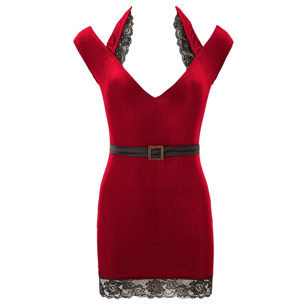 Cottelli Naughty Santa Velvet Mini Dress