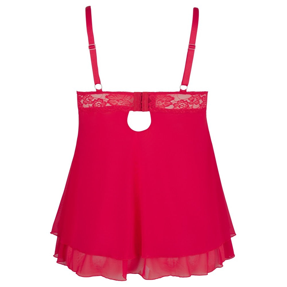 Cottelli Curves Flared Red Babydoll - image 6