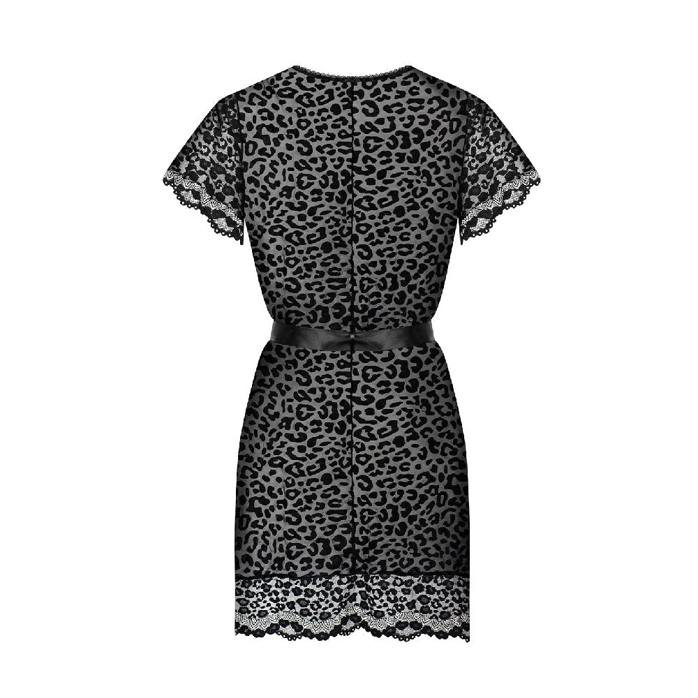 Obsessive Giully Velvety Leopard Kimono - image 4