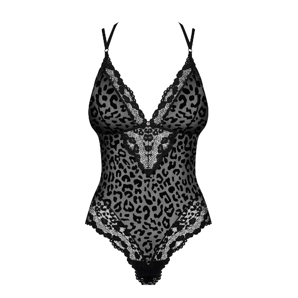 Obsessive Giully Velvety Leopard Teddy Main image