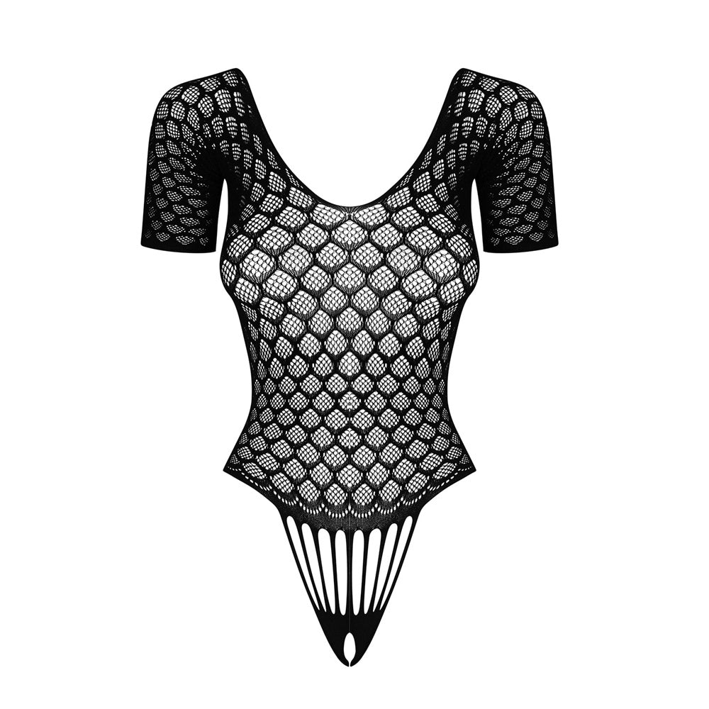 Plus Size Obsessive Spicy See-through Crotchless Teddy