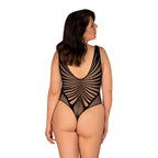 Plus Size Obsessive Extravagant See-through Teddy - image 4