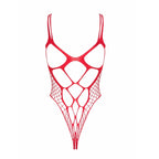 Plus Size Obsessive Extravagant Crotchless Teddy Red - image 2