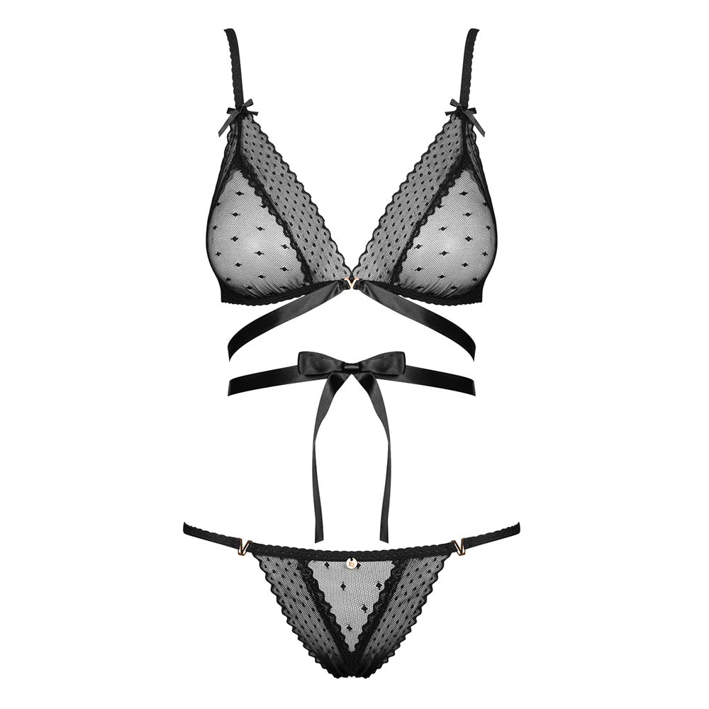 Obsessive Bowessa Bra with Panties Κύρια εικόνα προϊόντος