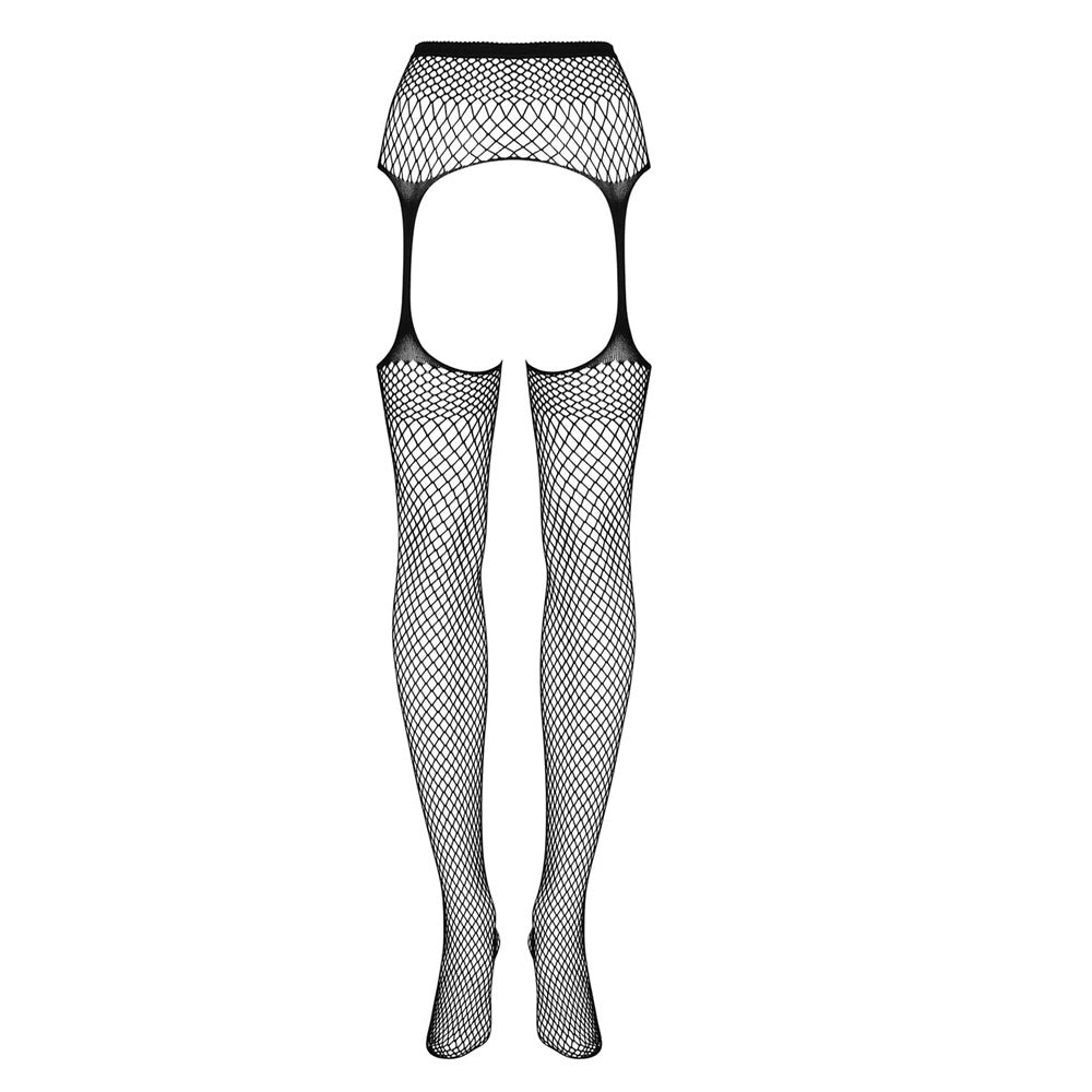 Plus Size Obsessive Fishnet Garter Stocking