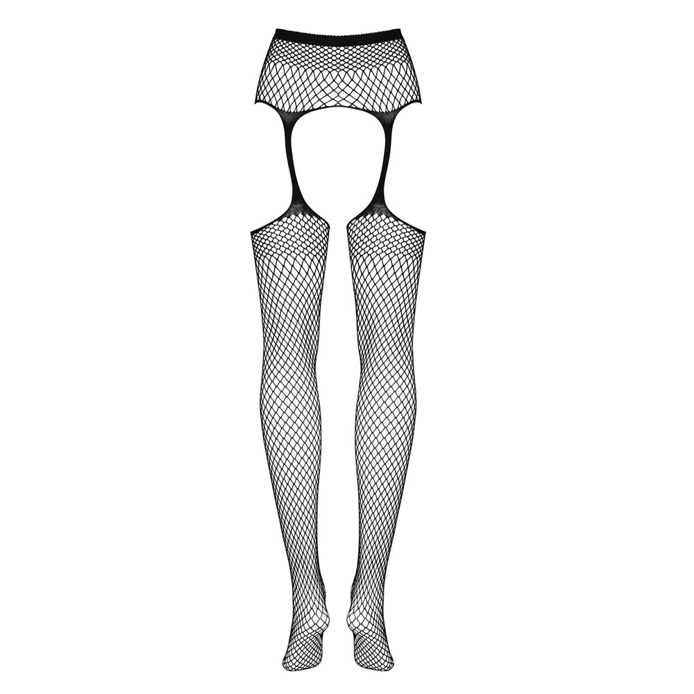 Plus Size Obsessive Fishnet Garter Stocking Secondary image