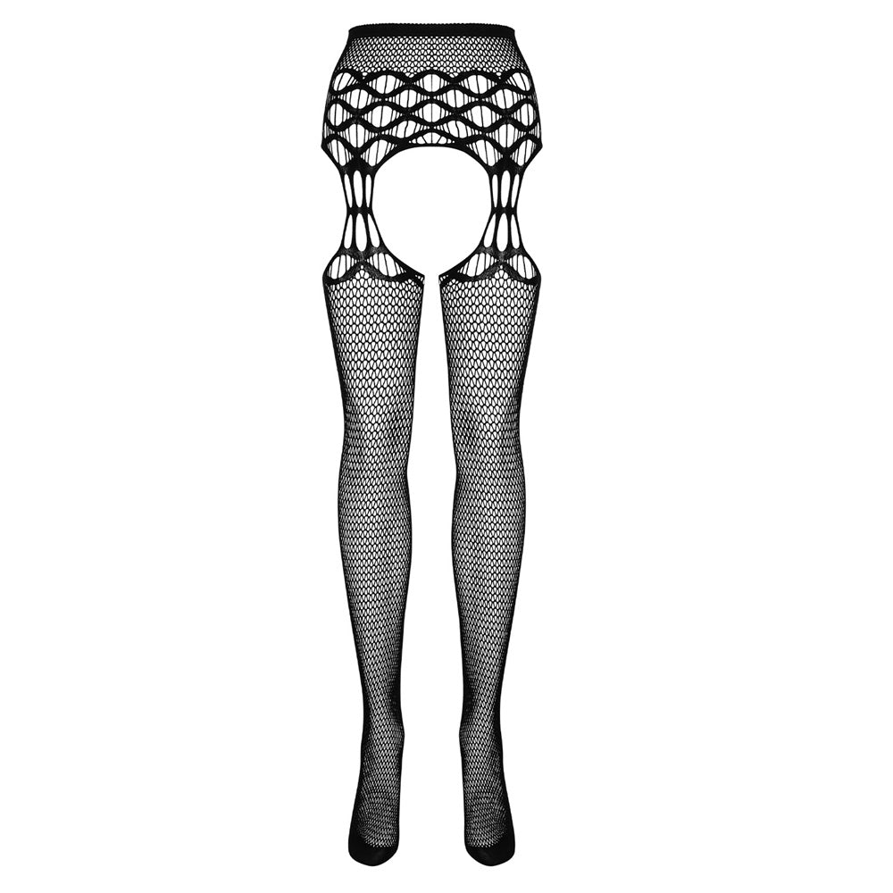 Plus Size Obsessive Strappy Garter Stockings