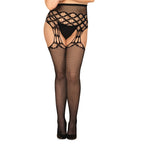 Plus Size Obsessive Strappy Garter Stockings