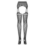 Plus Size Obsessive Leopard Garter Stocking
