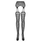 Plus Size Obsessive Leopard Garter Stocking