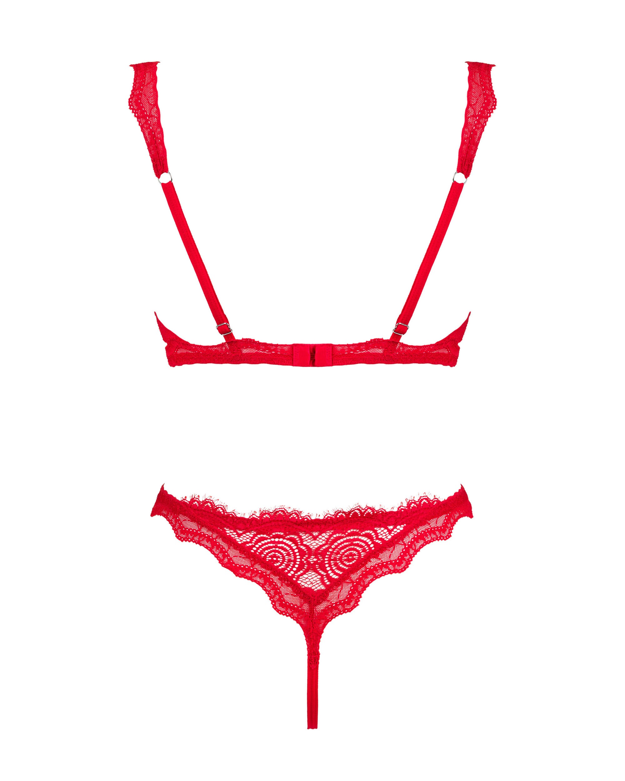 Obsessive Bergamore Bra and Thong Red - image 5