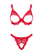 Obsessive Bergamore Bra and Thong Red - image 4