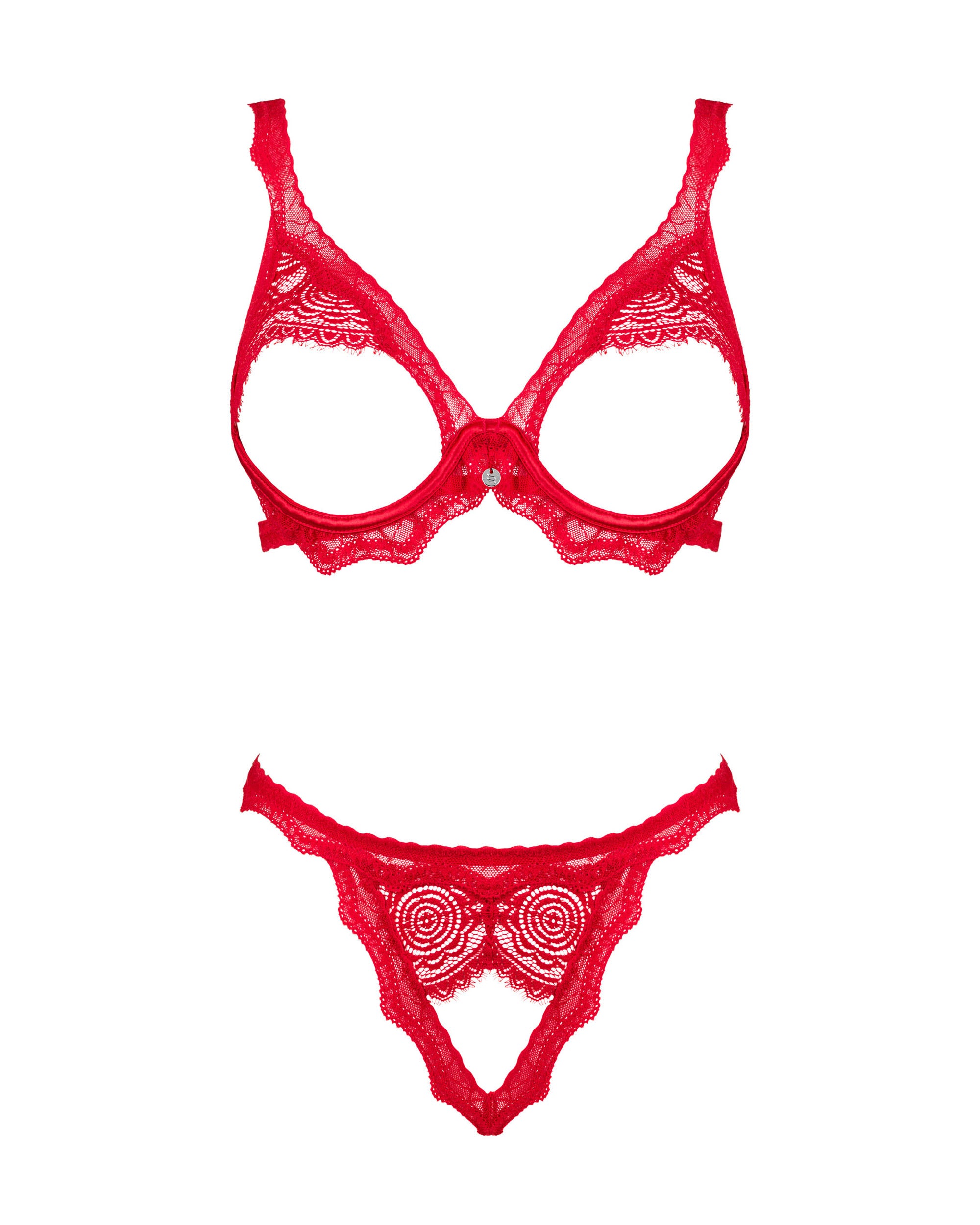 Obsessive Bergamore Bra and Thong Red - image 4